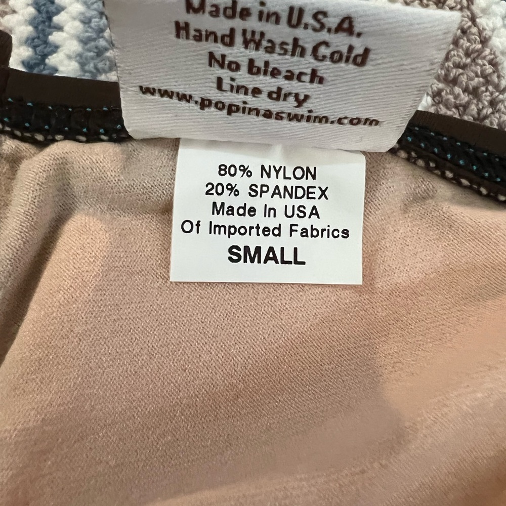 Popina brown bikini halter top (small) - Picture 2 of 4